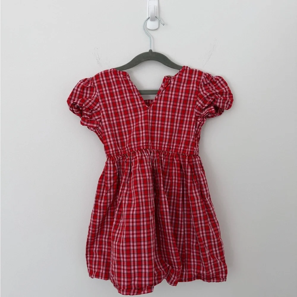 ❤️🎄 Crew Cuts Girls Smocked Tartan Dress – Size 5 🎄❤️